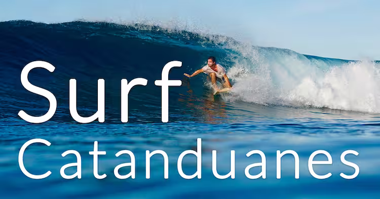 Surfeur sur la Majestic Wave à Puraran, spot de surf de Catanduanes aux Philippines