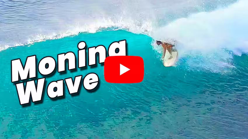 Session de surf à Moning, Catanduanes Philippines – spot plus discret avec vagues propres et peu fréquentées