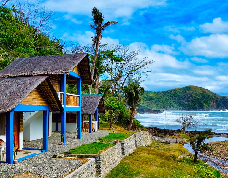 Bungalows La Rivière à L’Astrolabe avec vue sur l’océan à Catanduanes